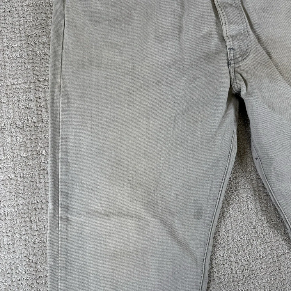Vintage Levi's 501XX Men's 34x32 Original Fit Button Fly Gray Light Wash Jeans